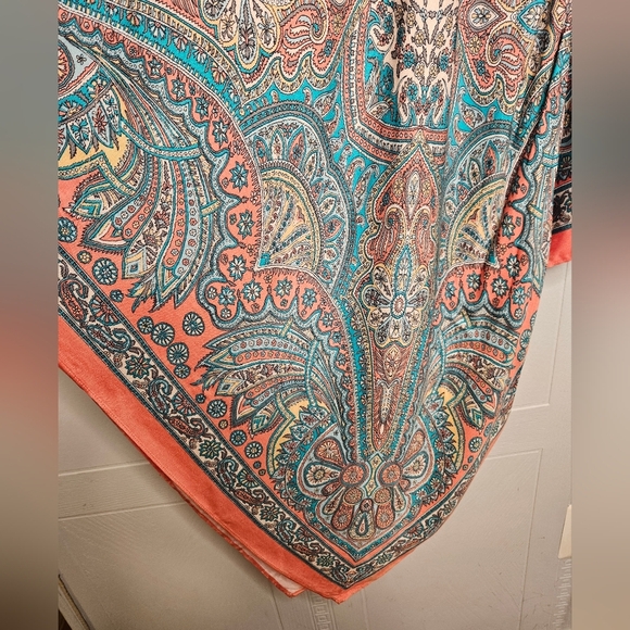 NWT Anthropologie Tiny Dress Women XS Boho Floral Colourful Flowy Orange Blue - Picture 4 of 9